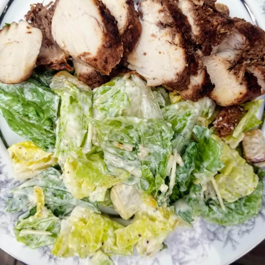 Chicken Caesar Salad On The Griddle